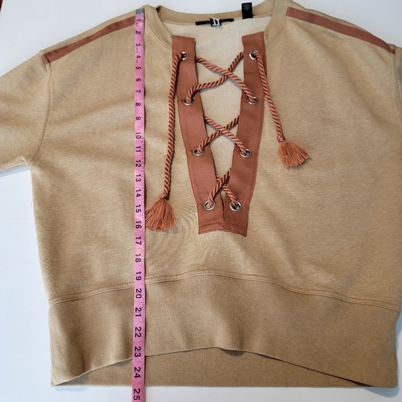 Scotch & Soda tan and pink pullover sweater size large/ XL - Picture 10 of 11